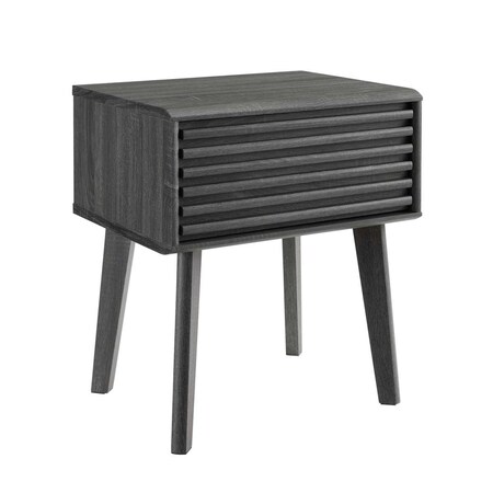 Modway Furniture Render End Table, Charcoal EEI-3345-CHA
